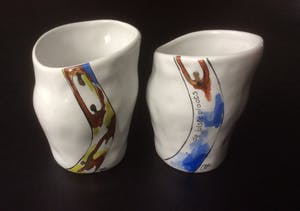 Corry Ammerlaan - Set van 3 schalen en 2 bekers kopen? Bied vanaf 25!