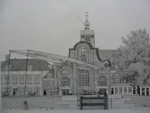 Sees Vlag - Zeefdruk: Rotterdam Delfshaven - 1979 kopen? Bied vanaf 70!