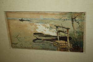 Willem Weissenbruch - visser in de polder kopen? Bied vanaf 395!