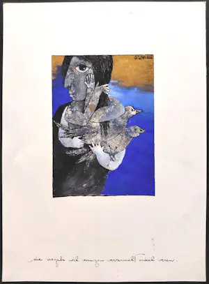 Ans Wortel - Die vogels wil vangen verzamelt enkel veren, gouache kopen? Bied vanaf 195!