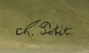 Charles Petit - Olieverf op doek, Vissersfamilie kopen? Bied vanaf 1!
