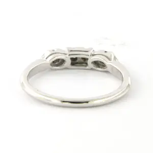 14k witgouden ring met Bolsjewiek geslepen diamant tot. 0.20ct – G/H - SI kaufen? Bieten Sie von 275!