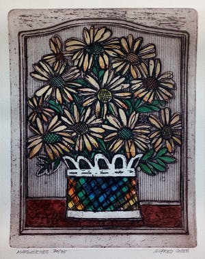Alfred Cohen - ets - "Marguerites" - Handgesigneerd kopen? Bied vanaf 35!