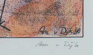 AcheterAns van Dijk - Zeefdruk, Num Num 55/150 - Ingelijst? Enchérissez de 20!