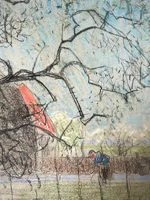 Leon Senf - Grote houtskooltekening kopen? Bied vanaf 249!