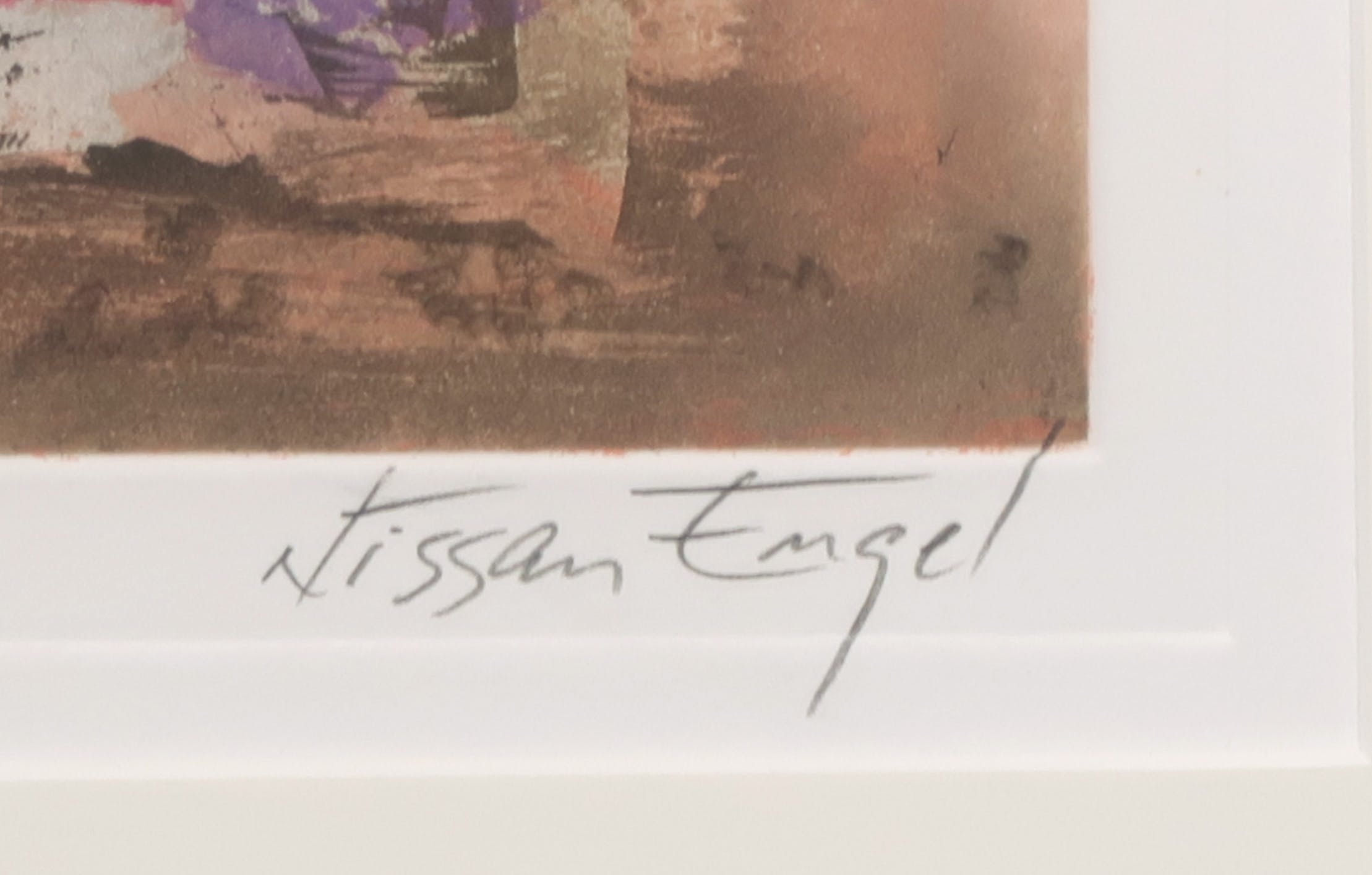 Nissan Engel - Ets en aquatint, Nazareth - Ingelijst kopen? Bied vanaf 35!