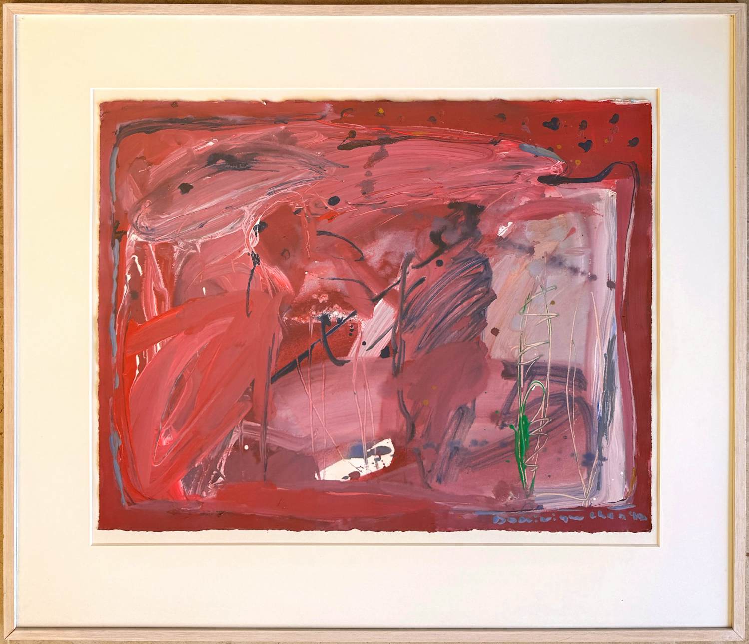 Dominique Chan - Acryl - Ingelijst. kopen? Bied vanaf 95!