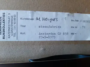 Marius Heijnes - Aquarel, Steenfabriek. kopen? Bied vanaf 40!