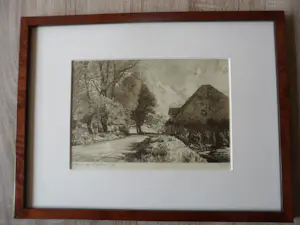Peter de Rijcke - Ets, landweg met boerderij. kaufen? Bieten Sie von 30!