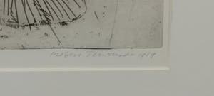 Robert Terwindt - Ets, Icarus IV Oervogel - Ingelijst kopen? Bied vanaf 20!