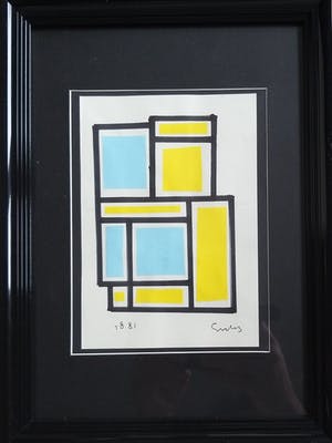 Siep van den Berg - Collage op papier kopen? Bied vanaf 125!