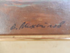 Niet of onleesbaar gesigneerd - B. Muxaurob - strand bij zonsondergang kopen? Bied vanaf 1!