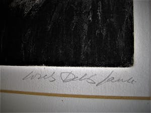 Willy Belinfante - Karikaturale eigen druk ETS "Universitaire receptie" gesigneerd kopen? Bied vanaf 25!