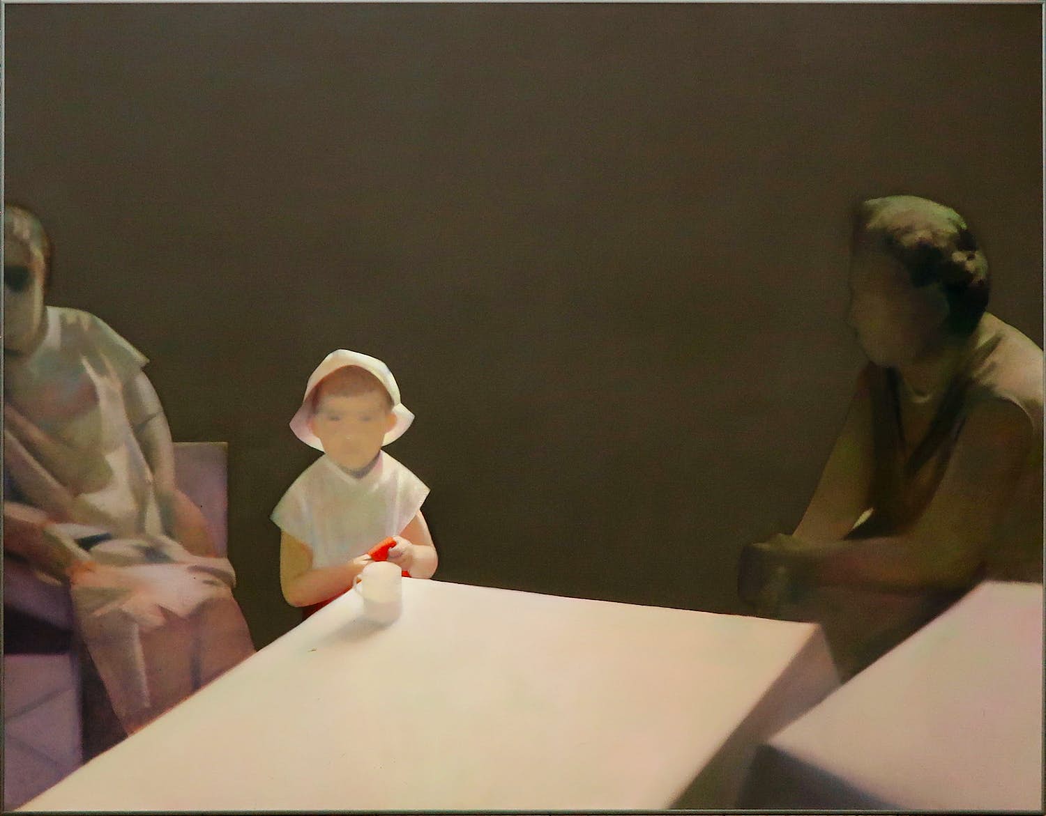 Henk van den Berg - Olieverf op doek, Zonder titel - Ingelijst (Zeer groot) kopen? Bied vanaf 750!