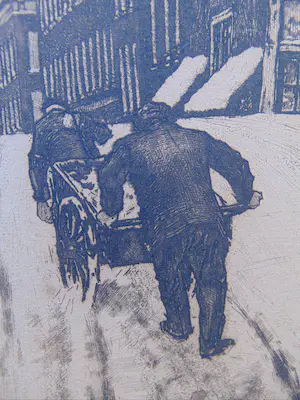 Cornelis Brandenburg - Winter op de Lijnbaansgracht kopen? Bied vanaf 60!