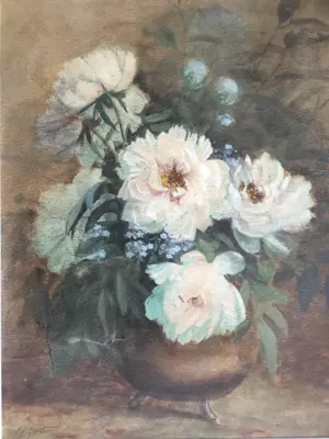 Geertruida Gorter-ten Cate Hoedemaker - Pioenrozen op vaas kopen? Bied vanaf 50!