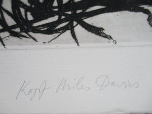 Max Uhlig - Ets "Kop Miles Davis" MET BOEK! kopen? Bied vanaf 135!