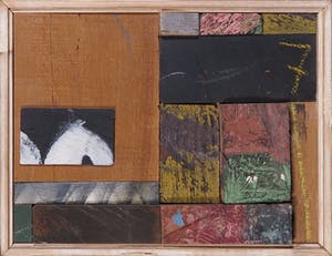 Christiaan Paul Damste - Collage van (beschilderd) hout, Nr. 7 - Ingelijst kopen? Bied vanaf 250!