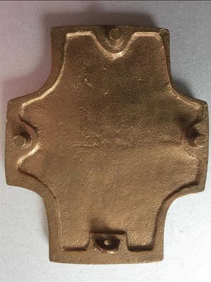 Brons (Onbekend) - Plaquette: Geborgen in de hand kopen? Bied vanaf 19!