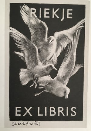 Aart van Dobbenburgh - 5 ex librissen litho's 1946 kopen? Bied vanaf 20!
