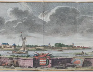 Caspar Jacobsz. Philips - Sluis Profielgezicht Oude Gravure Tirion 1740 kopen? Bied vanaf 40!