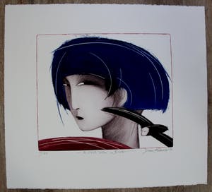 Dana Andreev - Kleurenets: A Girl with a Bird - 1999 kopen? Bied vanaf 125!