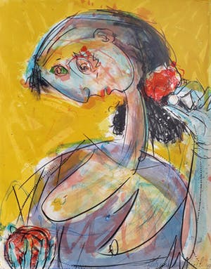 Rob van der Vijgh - Picasso-achtige vrouw, litho kopen? Bied vanaf 50!