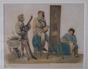 George Adam Schmidt - Atelierscene kopen? Bied vanaf 500!