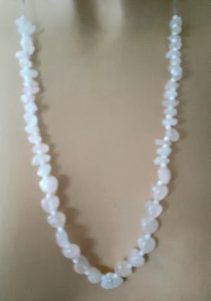 Curiosa - Collier Rozenkwarts, zilver 925, parelmoer kopen? Bied vanaf 1!