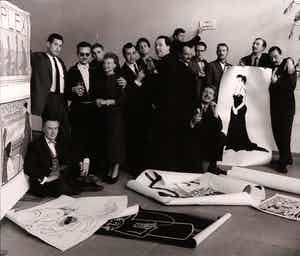 Paul Huf - C-Print op dibond, Groepsportret verkocht voor € 50!