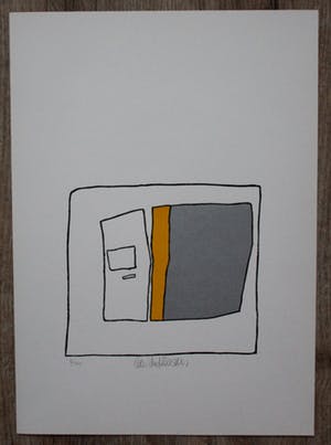 Cees Andriessen - linosnede: Bollewop - 1974 kopen? Bied vanaf 45!