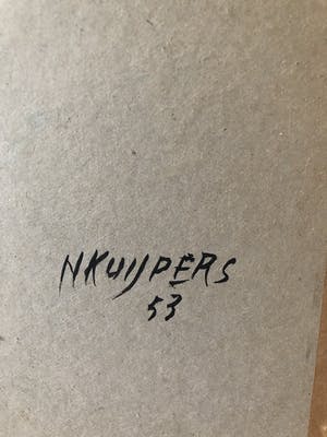 Niet of onleesbaar gesigneerd - Religieus figuur in glas-in-lood stijl kopen? Bied vanaf 1!