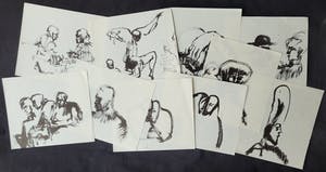 Luis Filcer - Lot van tien tekeningen kopen? Bied vanaf 1!