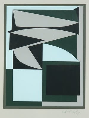 Victor Vasarely - Zeefdruk, Ezinor cristal - Ingelijst kopen? Bied vanaf 350!