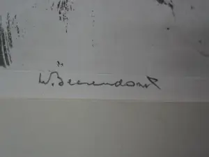 Theo Beerendonk - jaren 60 - Fraaie Ets/Aquatint - E.A. exemplaar - "twee naakten" gesigneerd kopen? Bied vanaf 52!