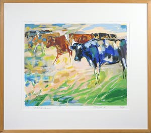 Hans Buenk - Zeefdruk, Springtime II - Ingelijst kopen? Bied vanaf 40!
