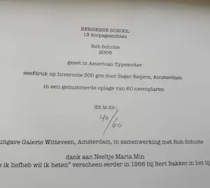 Rob Scholte - Bergense School 13 dorpsgezichten met straatnamen. kopen? Bied vanaf 200!