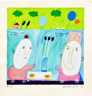 Wouter Stips - En dan aten we vis bij Van Wijk op de dijk verkocht voor € 50!