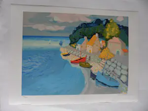 Georges Lambert - Litho. Barques de Pêche kopen? Bied vanaf 35!