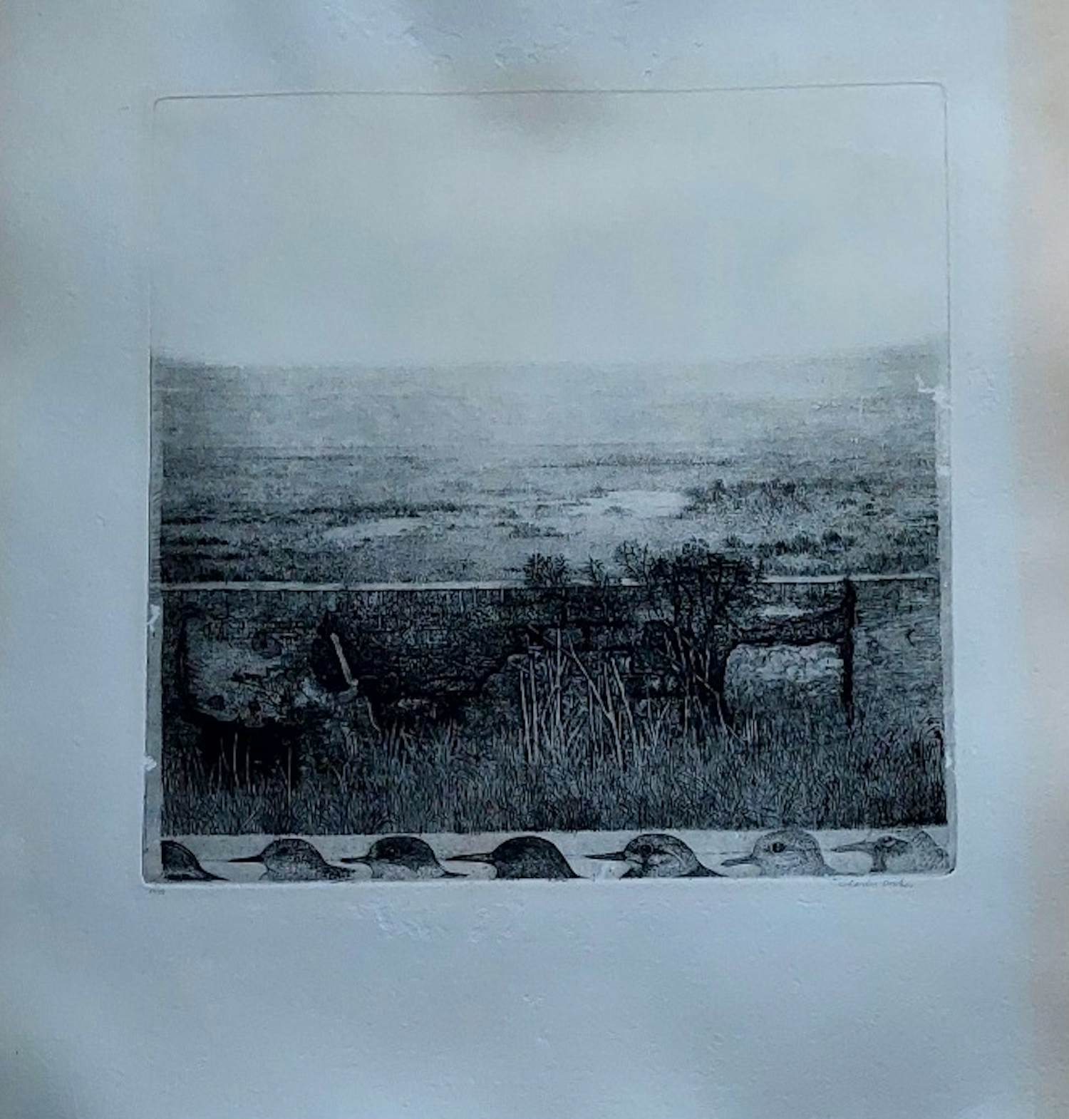 Charles Donker - Utrechts? landschap met diverse vogels kopen? Bied vanaf 125!