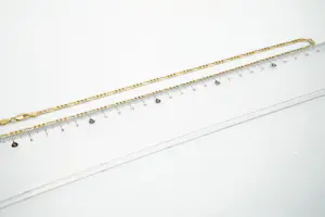 9- Zo goed als nieuw massief geel gouden 18 karaats "Figaro" ketting collier kopen? Bied vanaf 580!