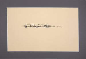 Melle Oldeboerrigter - Inkttekening op papier, z.t. Landschap kopen? Bied vanaf 80!