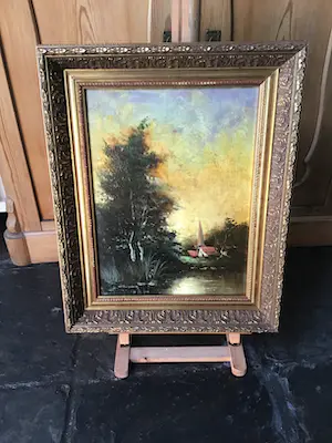 Niet of onleesbaar gesigneerd - Landschap Hollandse school. kopen? Bied vanaf 1!