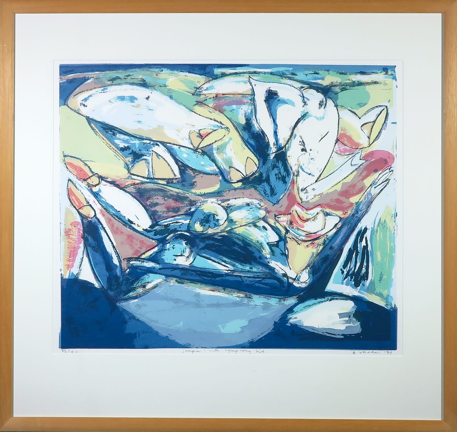 Anton Vrede - Zeefdruk, Jumpin' with Symphony Sid - Ingelijst kopen? Bied vanaf 1!