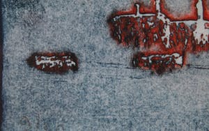 Jan Montyn - kleurenets op papier - abstract landschap kopen? Bied vanaf 110!