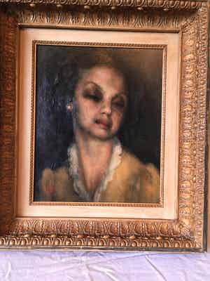 Toon Kelder - Portret Alexandrine Kelder. verkocht voor € 500!