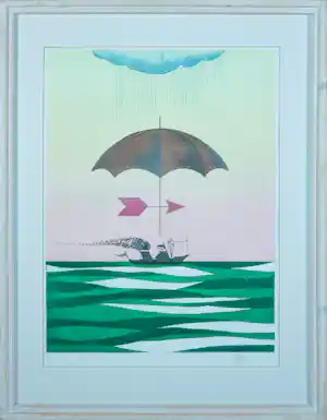 Helmut Böhm - Ets, Zonder titel - Ingelijst vendu pour 45€ !