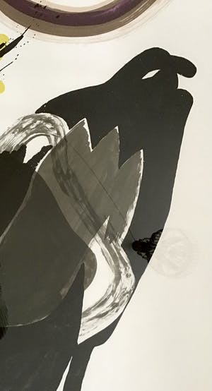 Lei Molin - Gesigneerde litho, vogel, ingelijst ( groot) kopen? Bied vanaf 145!