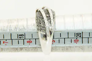 22 - 18 karaats witgouden ring met diamant ca 0.65 crt briljant kopen? Bied vanaf 500!