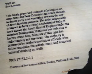 Banksy - Peckham Rock - British Museum kopen? Bied vanaf 300!